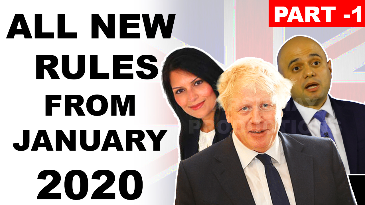 UK NEW RULES FROM JANUARY 2020